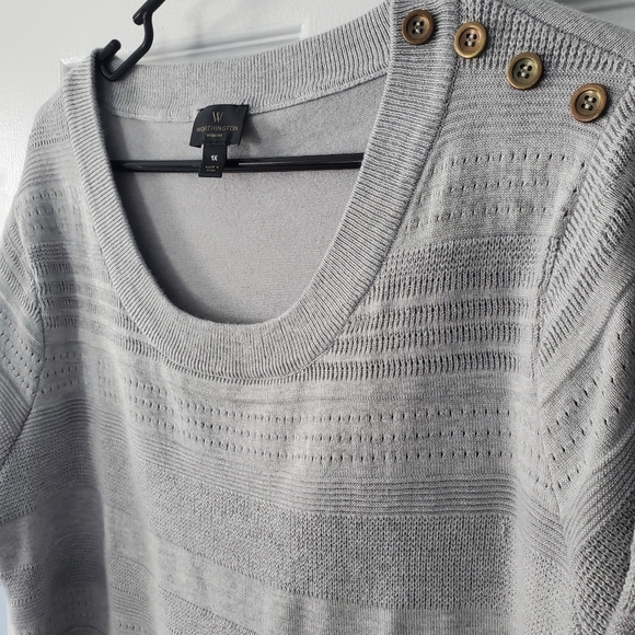 Worthington Gray Sweater - Picture 8 of 10